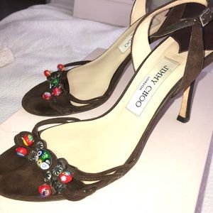 Jimmy Choo suede sandals great condition!!